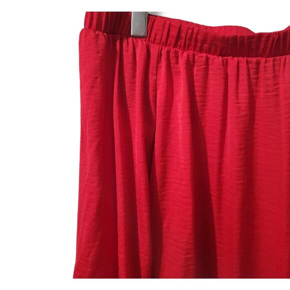 Apt 9 women's red off the shoulder tie sleeves Blouse - medium - Picture 4 of 7